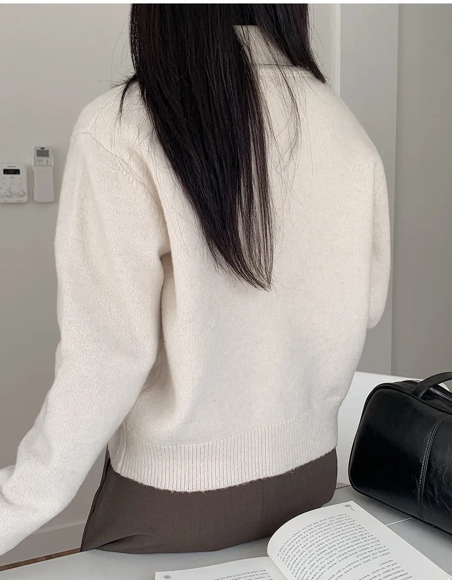 RIRINCO RIRINCO Vネックニット長袖カーディガン 