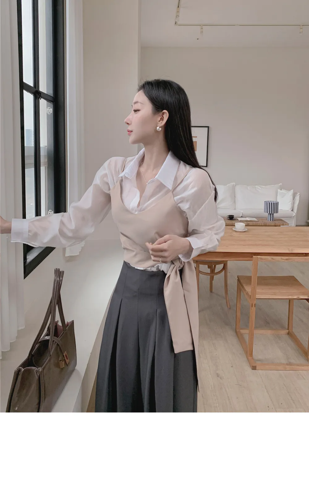 드레스 모델 착용 이미지-S1L46