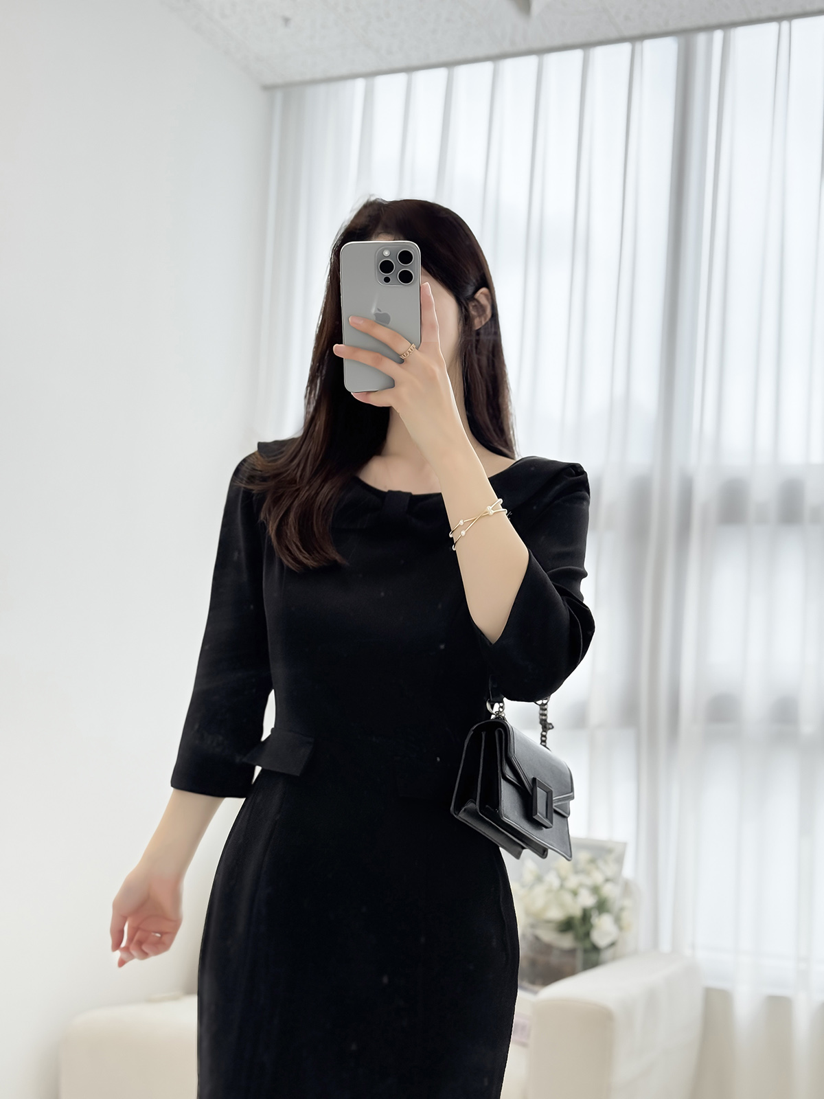 スリム長袖マーメイドロングジップアップワンピース | レディース