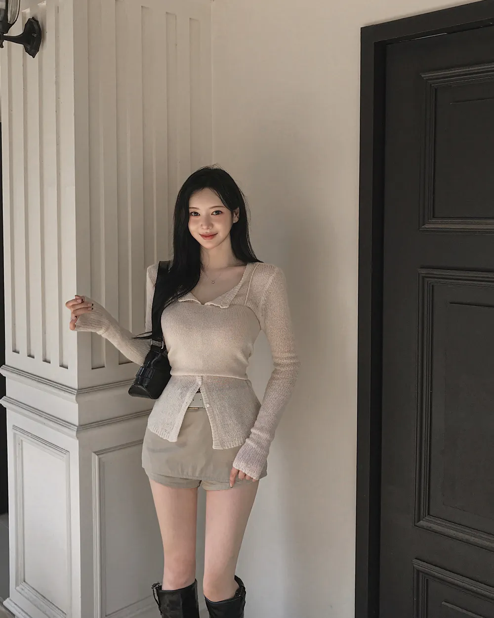 반바지 모델 착용 이미지-S1L38