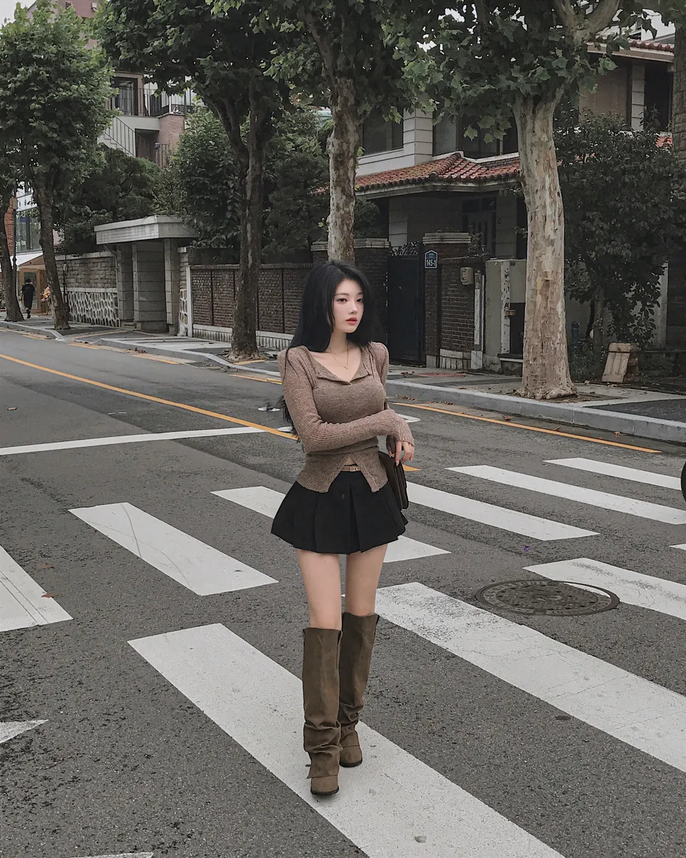 반바지 모델 착용 이미지-S1L64