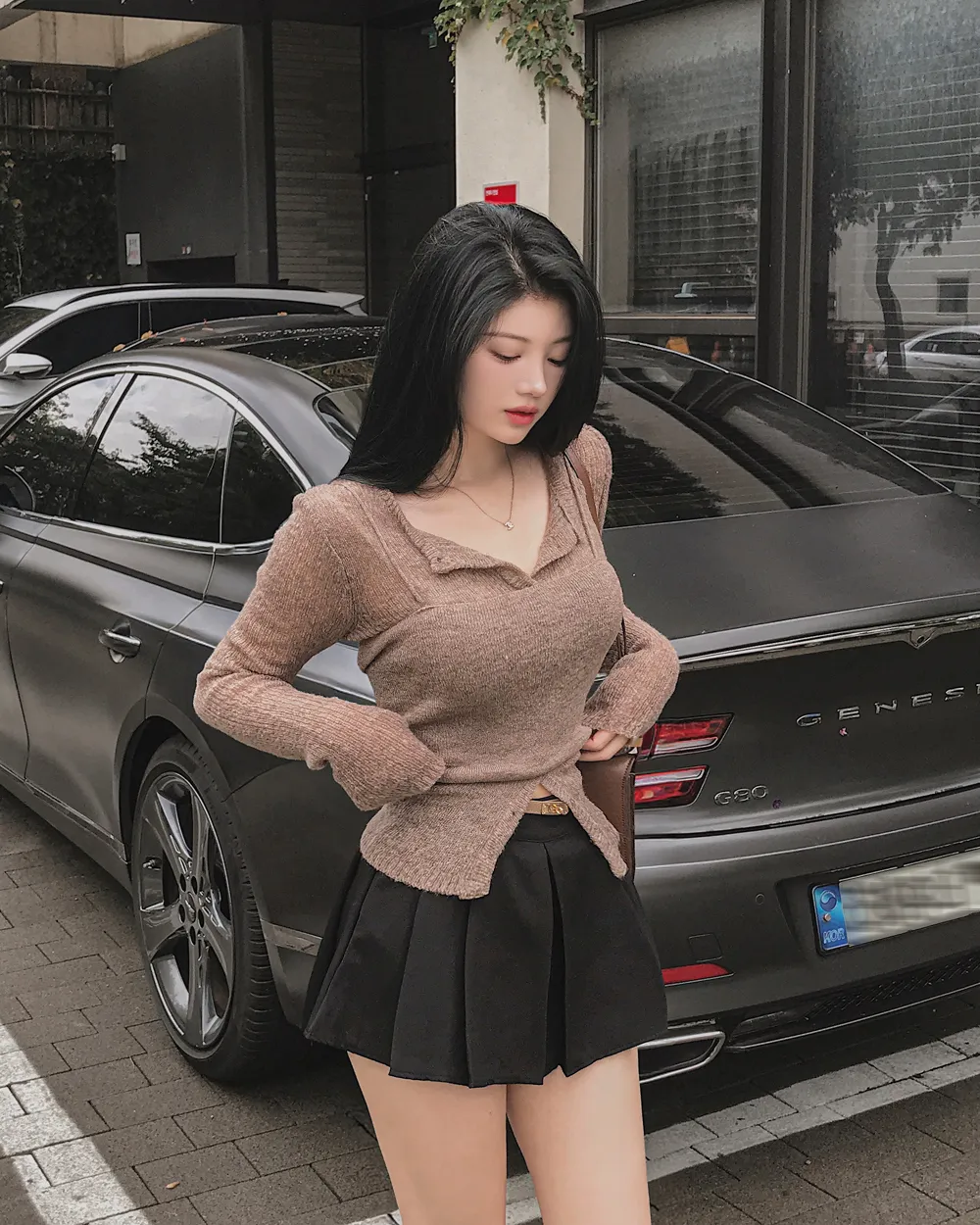 반바지 모델 착용 이미지-S1L70