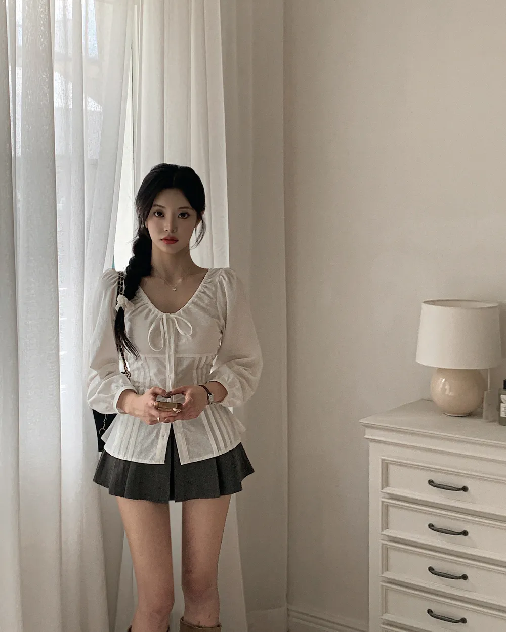 반바지 모델 착용 이미지-S1L97