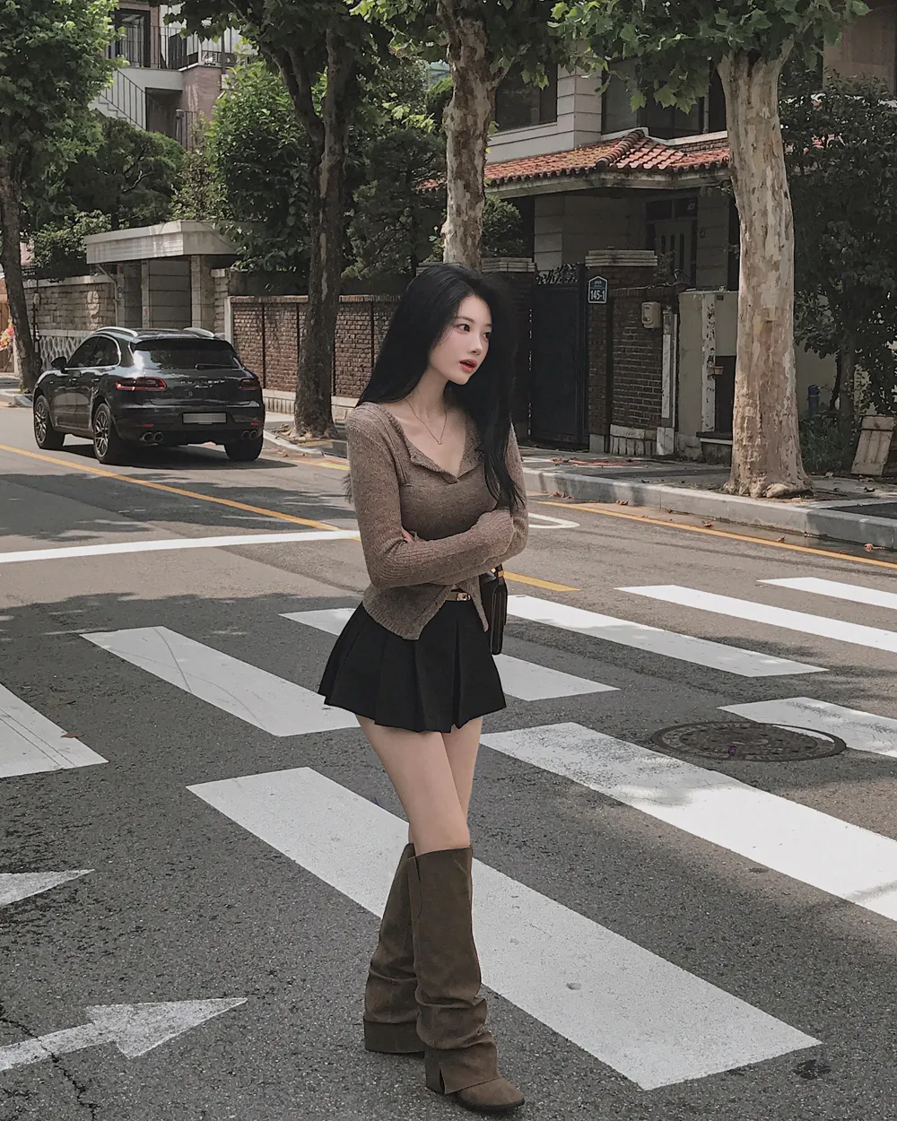 반바지 모델 착용 이미지-S1L65