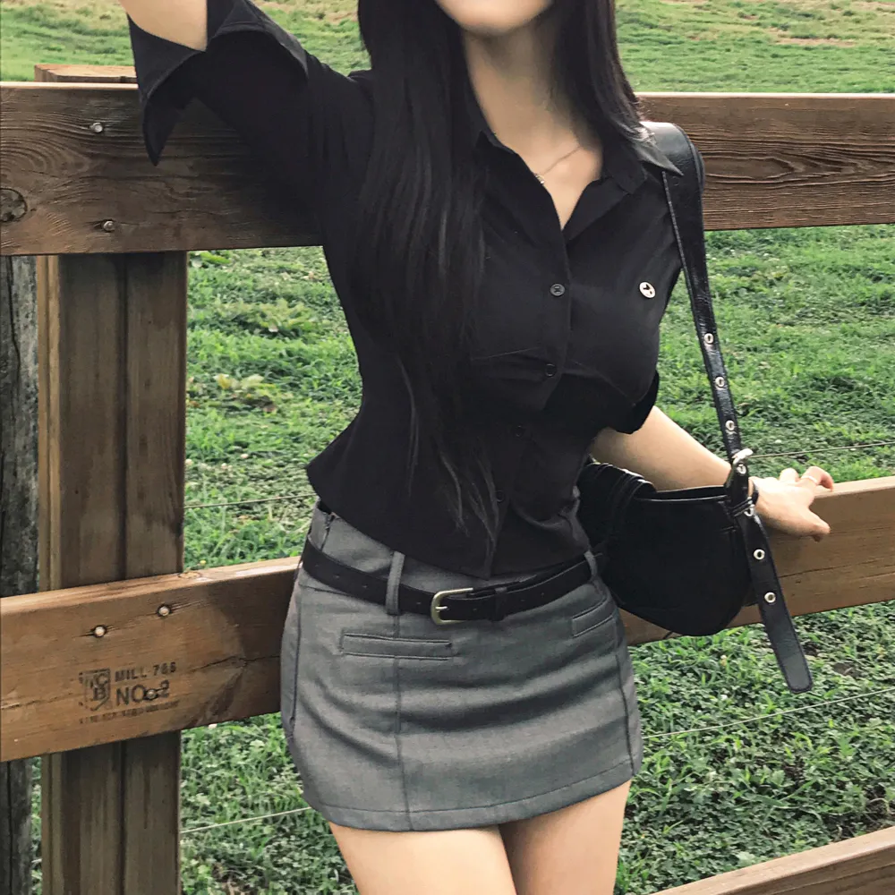반팔 티셔츠 모델 착용 이미지-S1L68