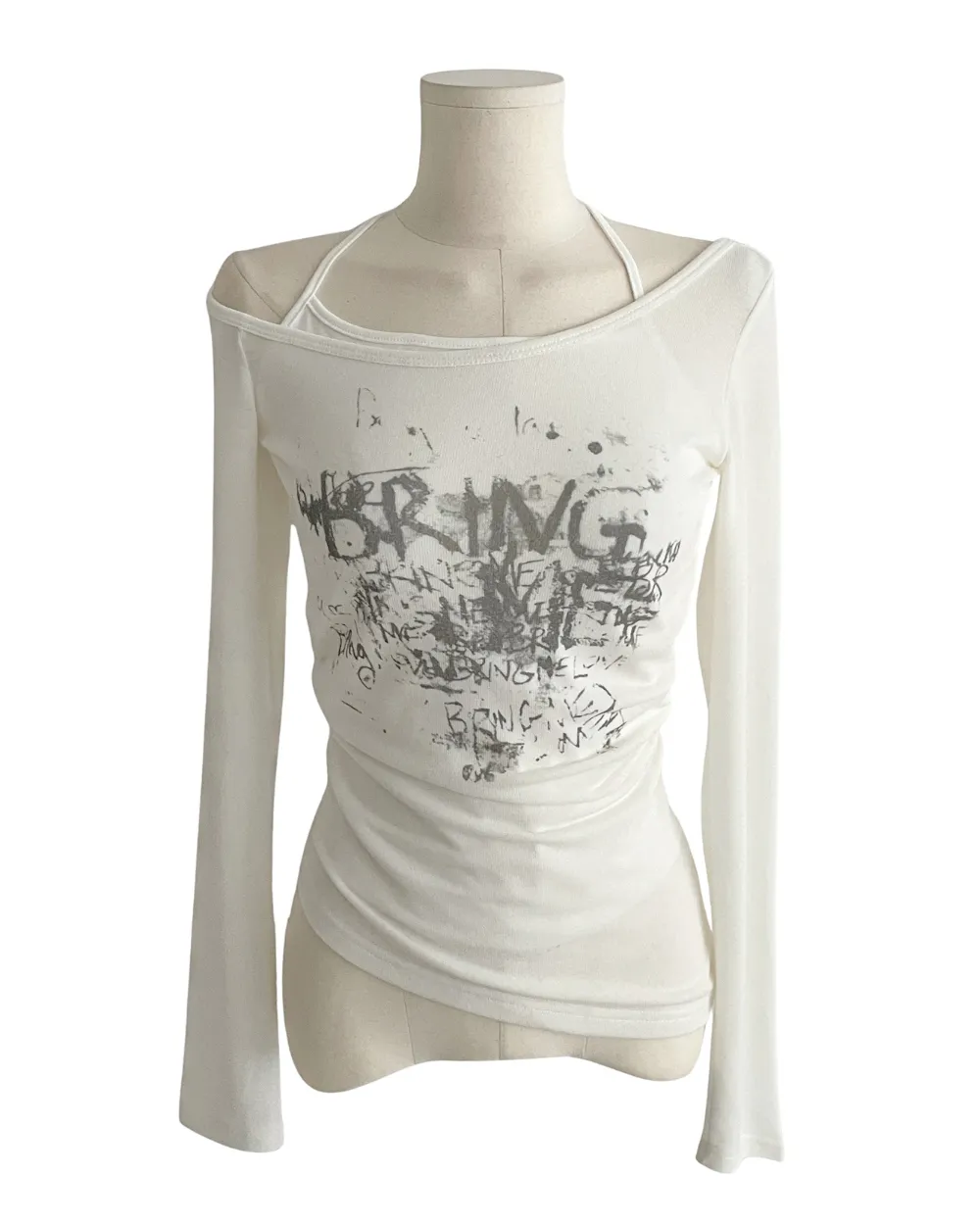 긴팔 티셔츠 오트밀 색상 이미지-S1L13