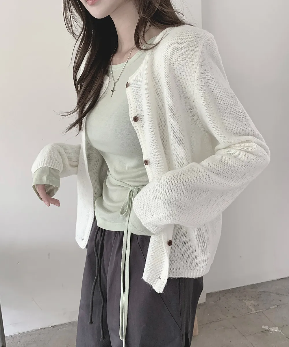 긴팔 티셔츠 모델 착용 이미지-S2L37