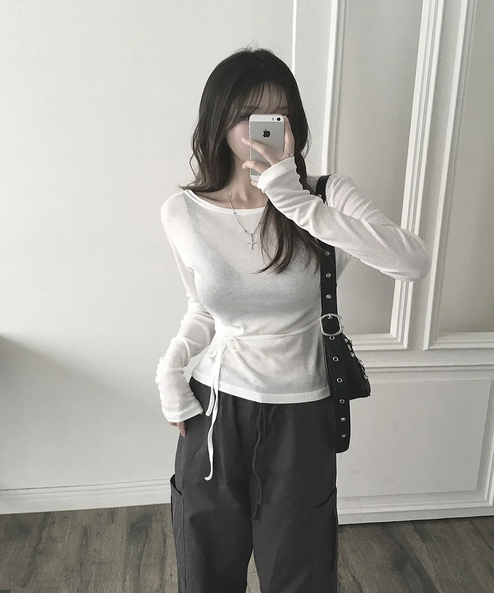 긴팔 티셔츠 모델 착용 이미지-S2L9