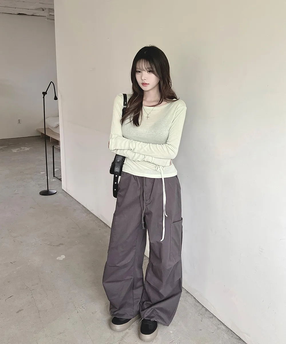 긴팔 티셔츠 모델 착용 이미지-S2L27