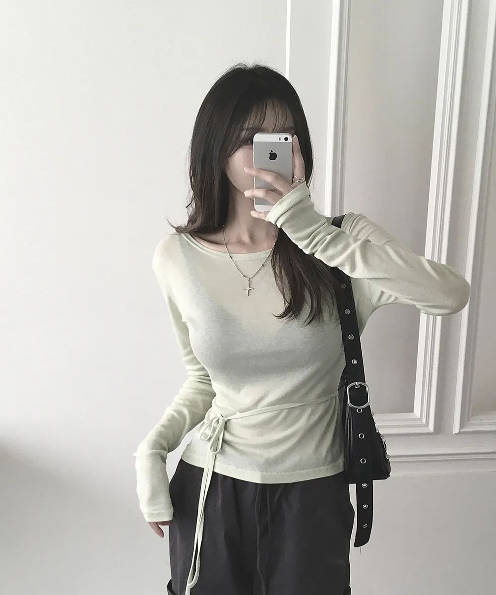 긴팔 티셔츠 모델 착용 이미지-S2L25