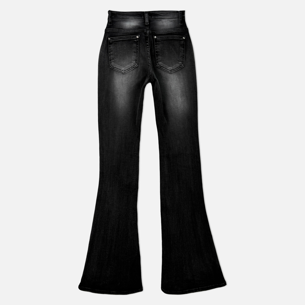 ウォッシングローライズブーツカットデニムパンツ | レディース