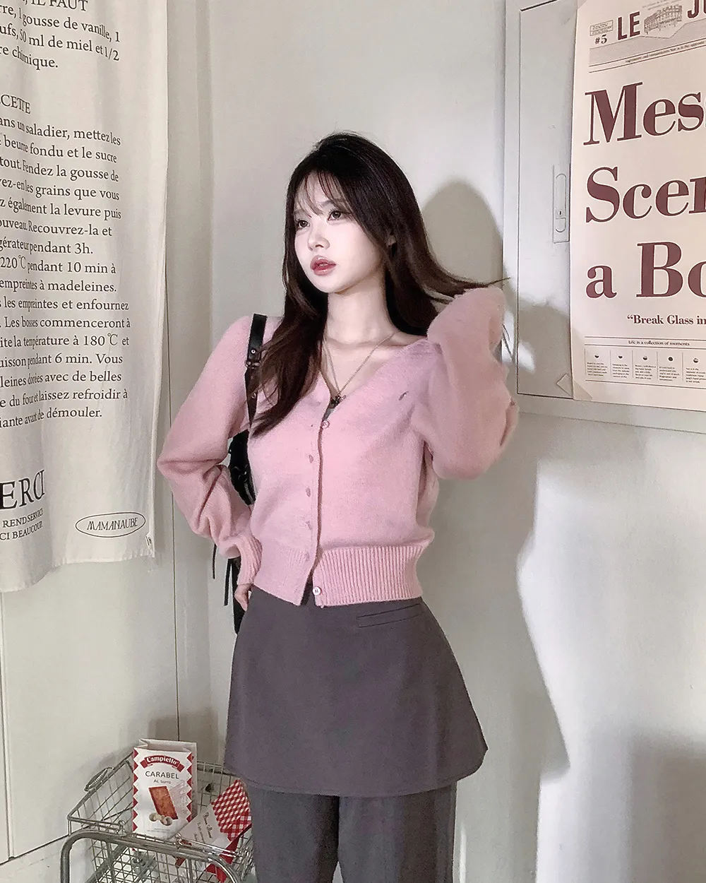 카디건 모델 착용 이미지-S2L19