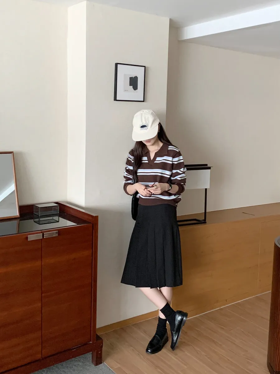 긴팔 티셔츠 모델 착용 이미지-S1L39