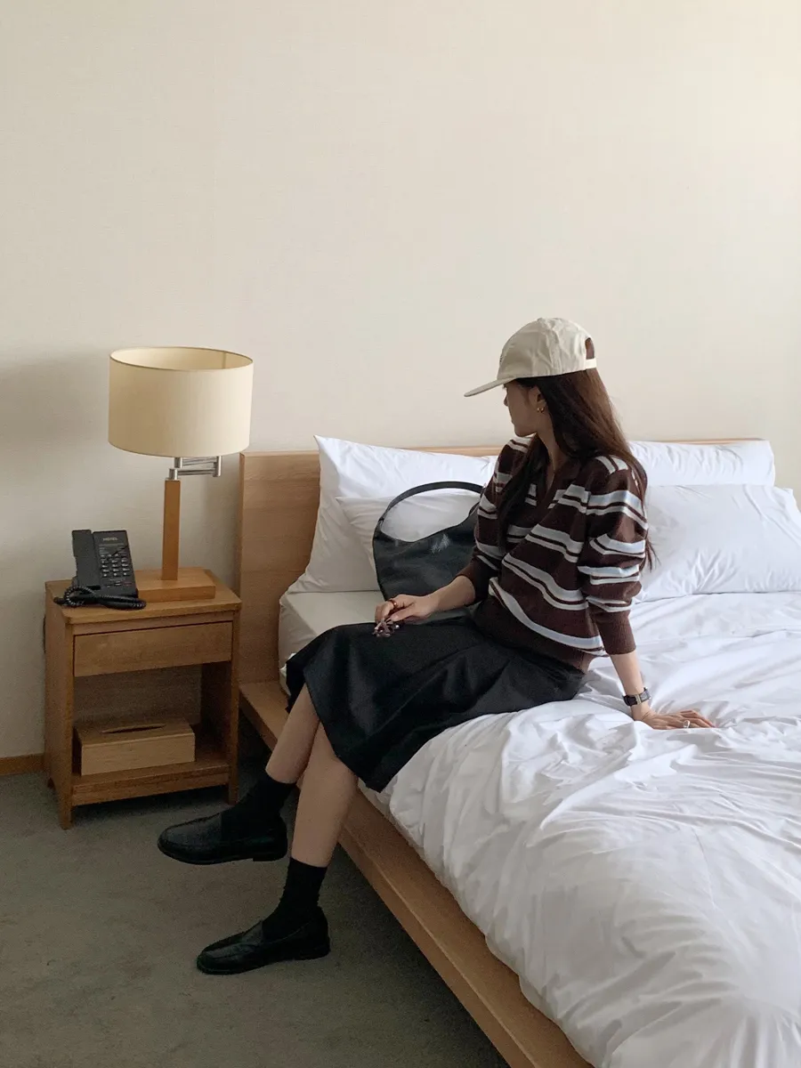 긴팔 티셔츠 모델 착용 이미지-S1L44