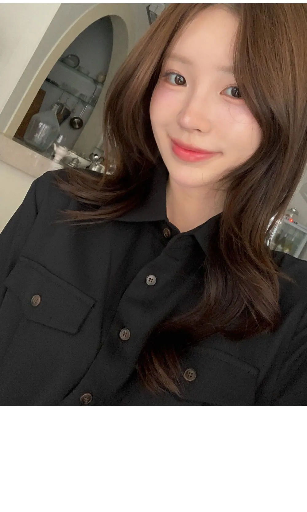 린다 카라넥 솔리드 핀턱 플레어 롱원피스