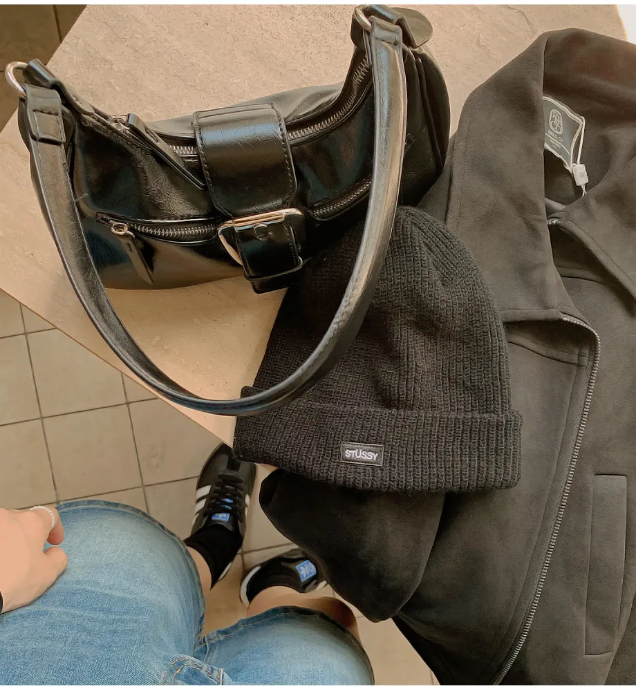 RIRINCO スエードセミクロップド丈ジップアップジャケット