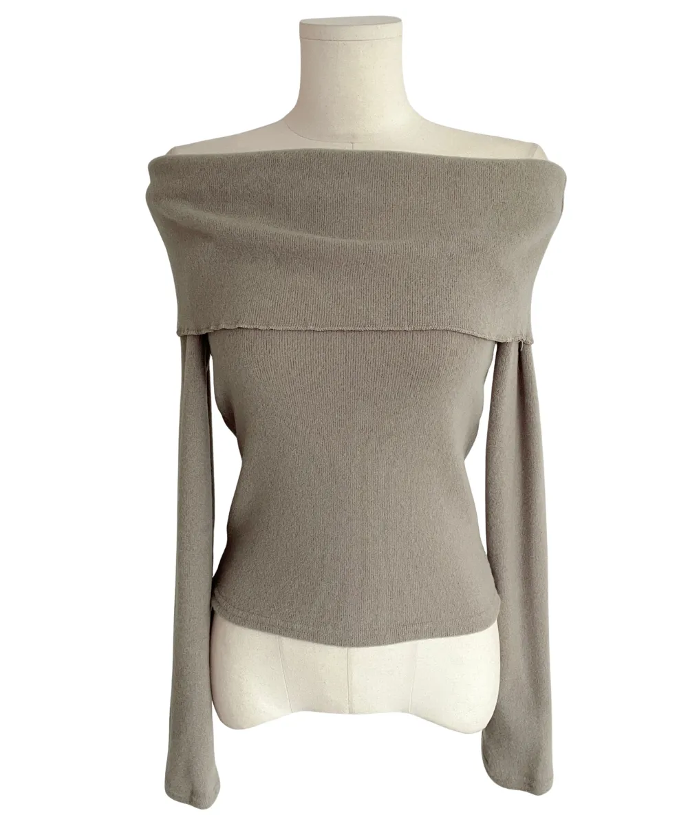 민소매 오트밀 색상 이미지-S3L53