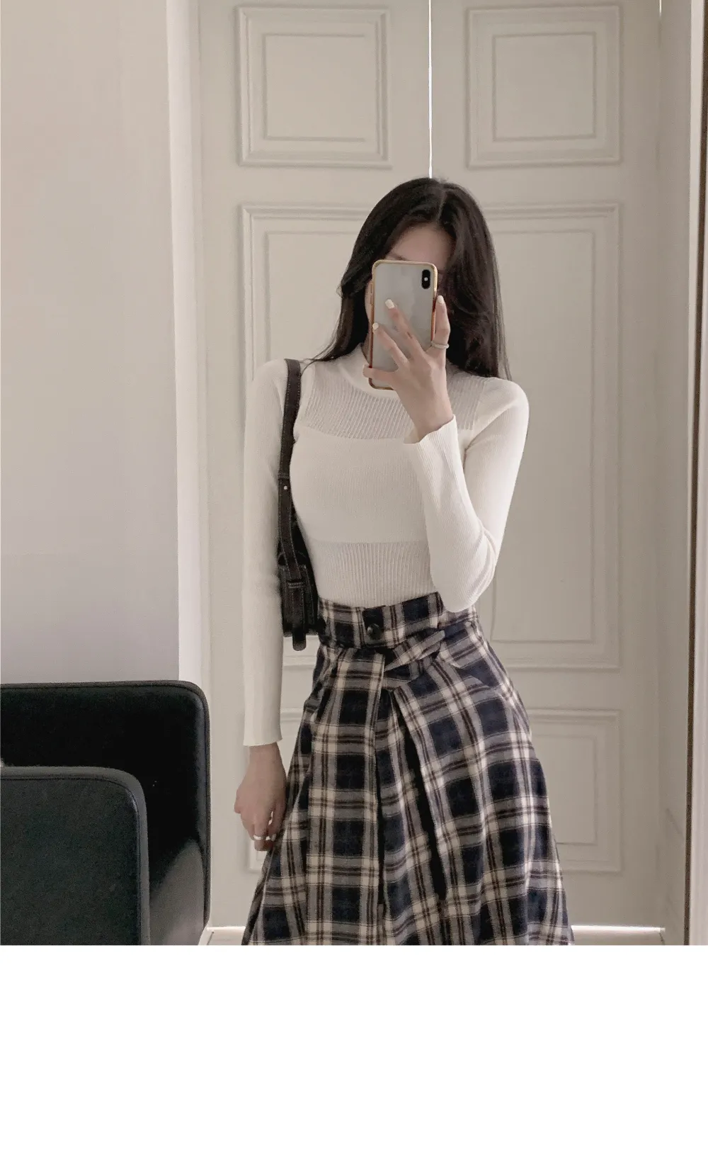 긴팔 티셔츠 모델 착용 이미지-S3L3