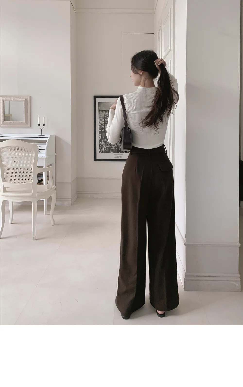 긴팔 티셔츠 모델 착용 이미지-S1L39