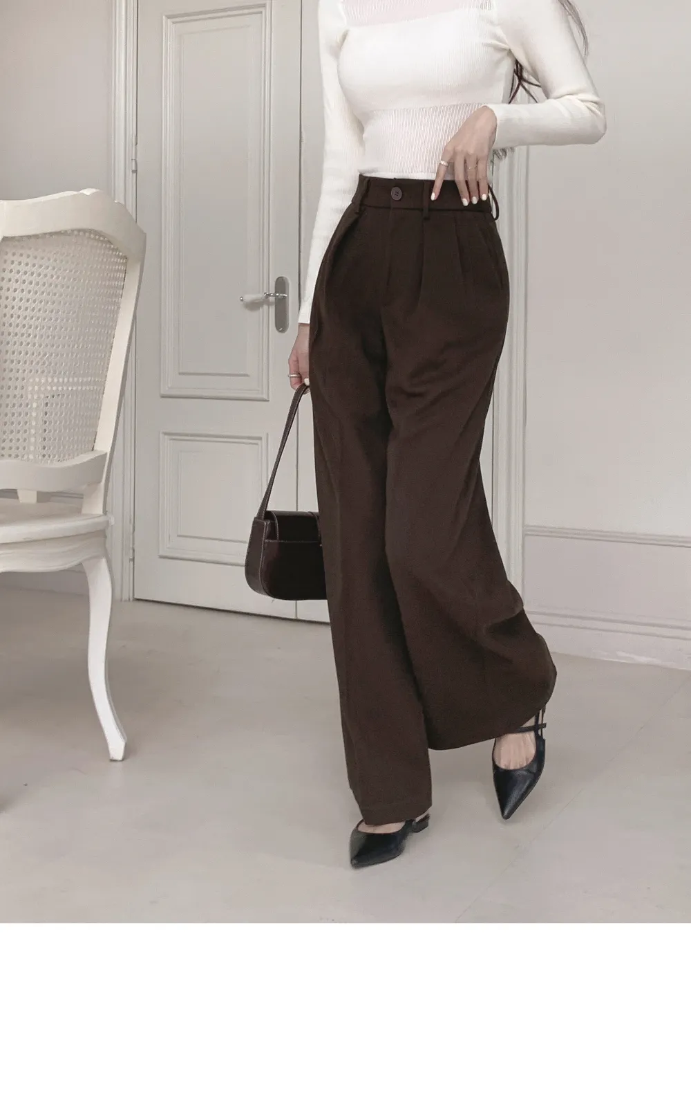 긴팔 티셔츠 모델 착용 이미지-S1L41