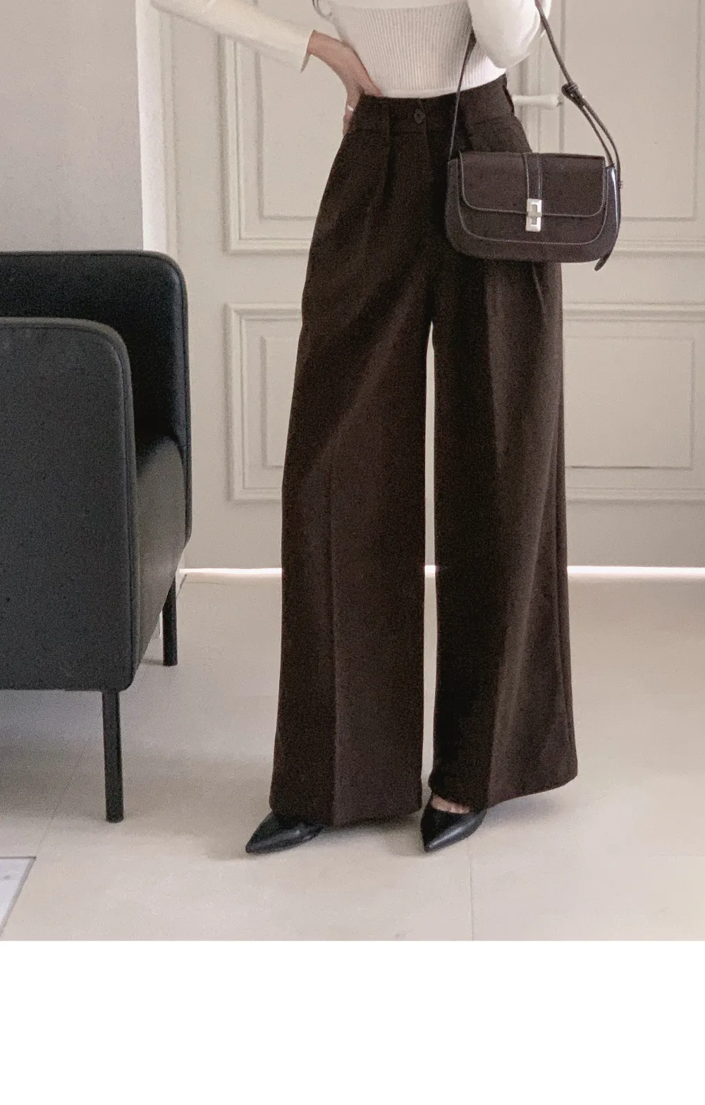 긴팔 티셔츠 모델 착용 이미지-S1L52