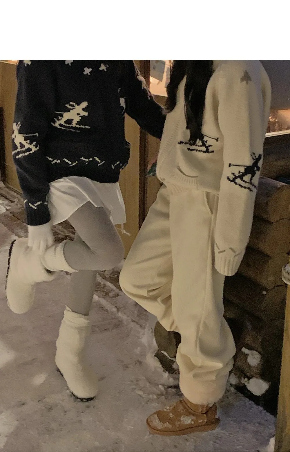 로이젤 코듀로이 기모 밴딩 와이드팬츠