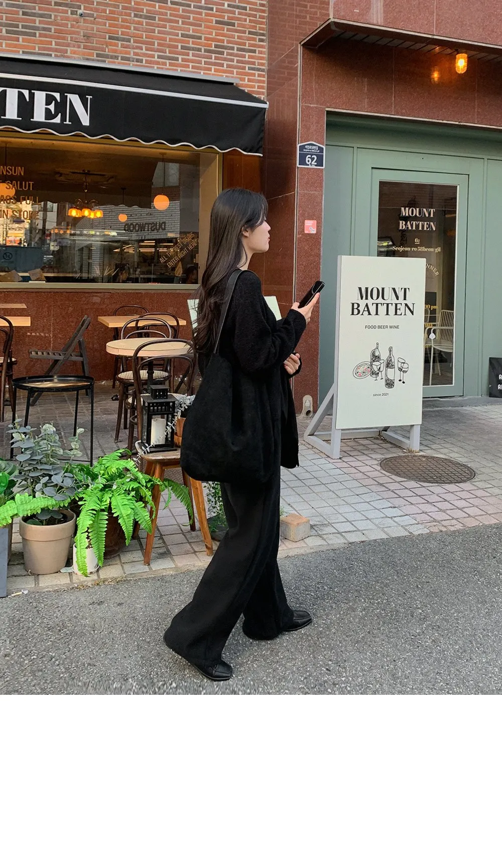 로이젤 코듀로이 기모 밴딩 와이드팬츠