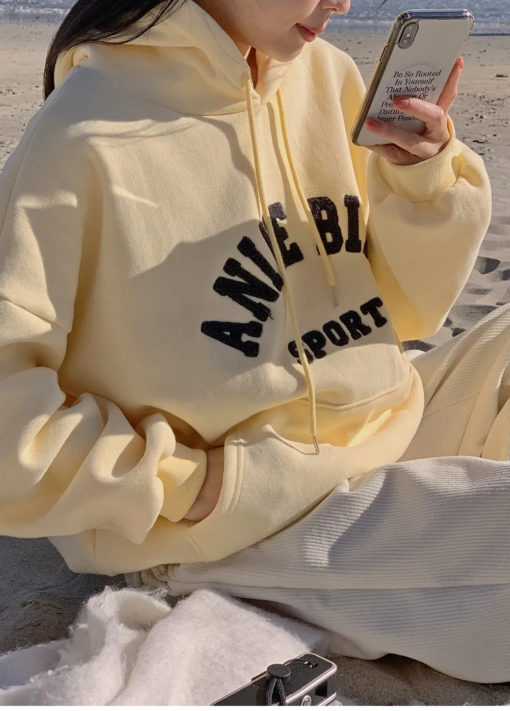 로이젤 코듀로이 기모 밴딩 와이드팬츠