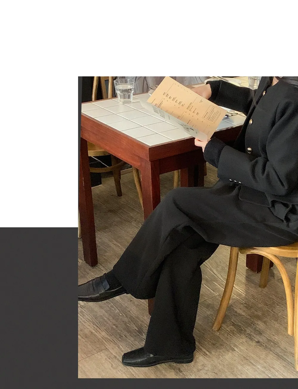 로이젤 코듀로이 기모 밴딩 와이드팬츠