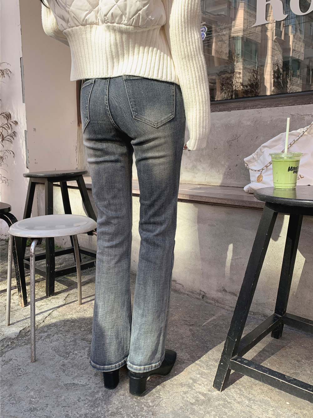 ウォッシングローライズブーツカットデニムパンツ | レディース