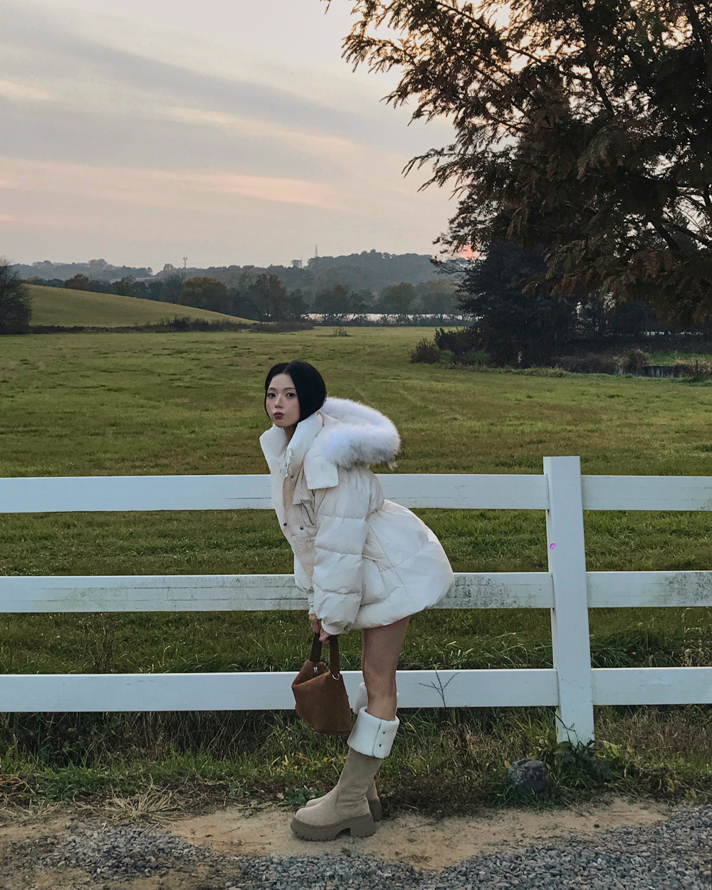 ハイネックフードジップアップスナップボタンポケットカラーダウン