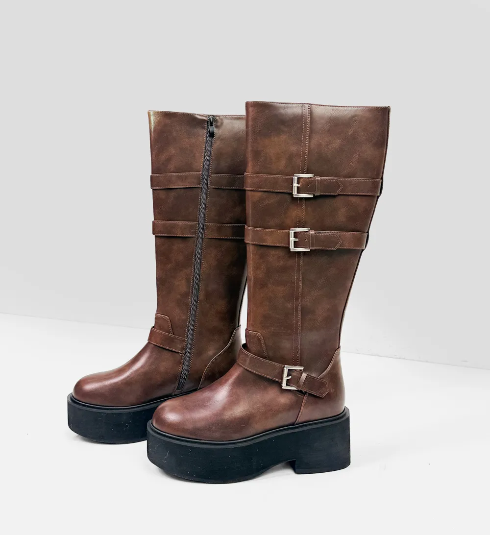 신발 브라운 색상 이미지-S1L20