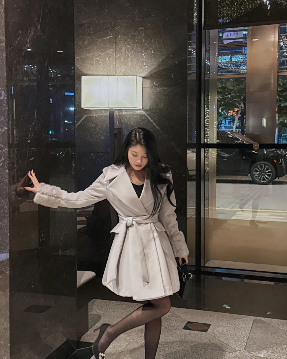 코트 모델 착용 이미지-S1L79