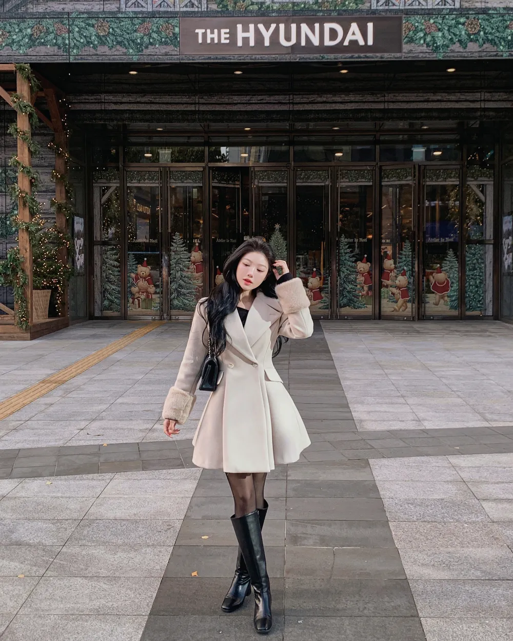 코트 모델 착용 이미지-S1L138