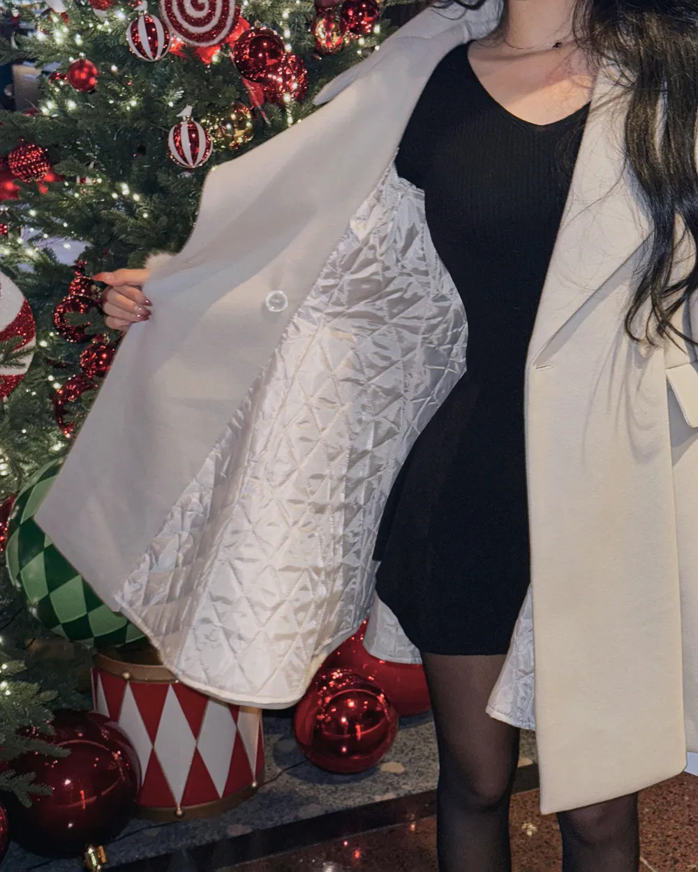 코트 모델 착용 이미지-S1L82