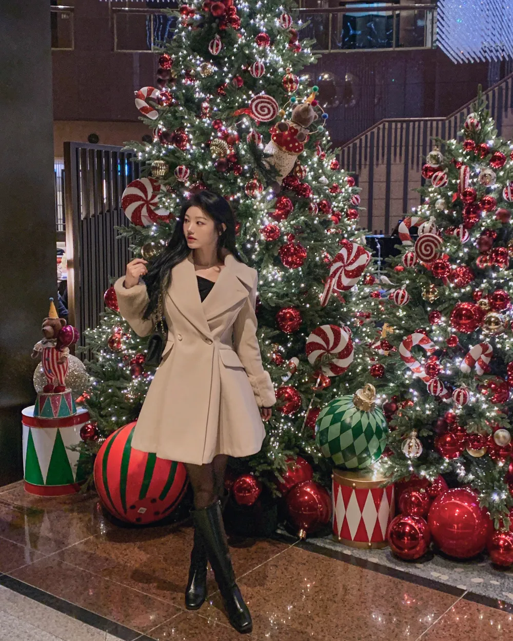 코트 모델 착용 이미지-S1L93