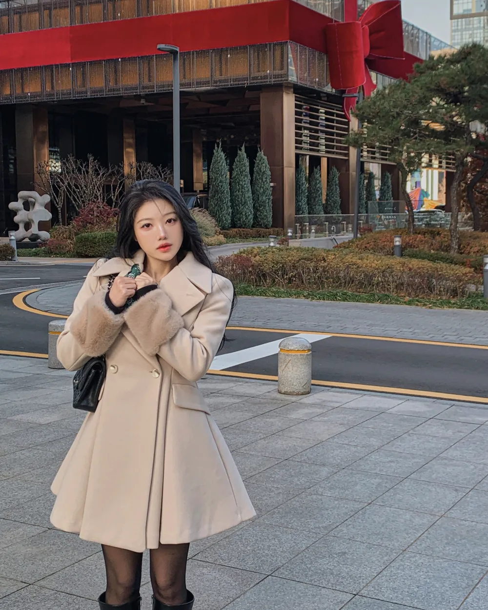 코트 모델 착용 이미지-S1L95