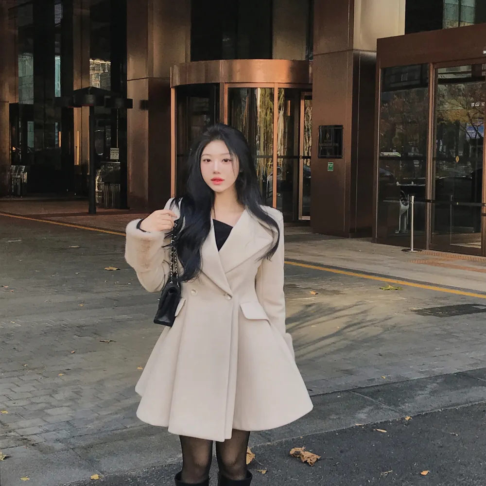 코트 모델 착용 이미지-S1L125