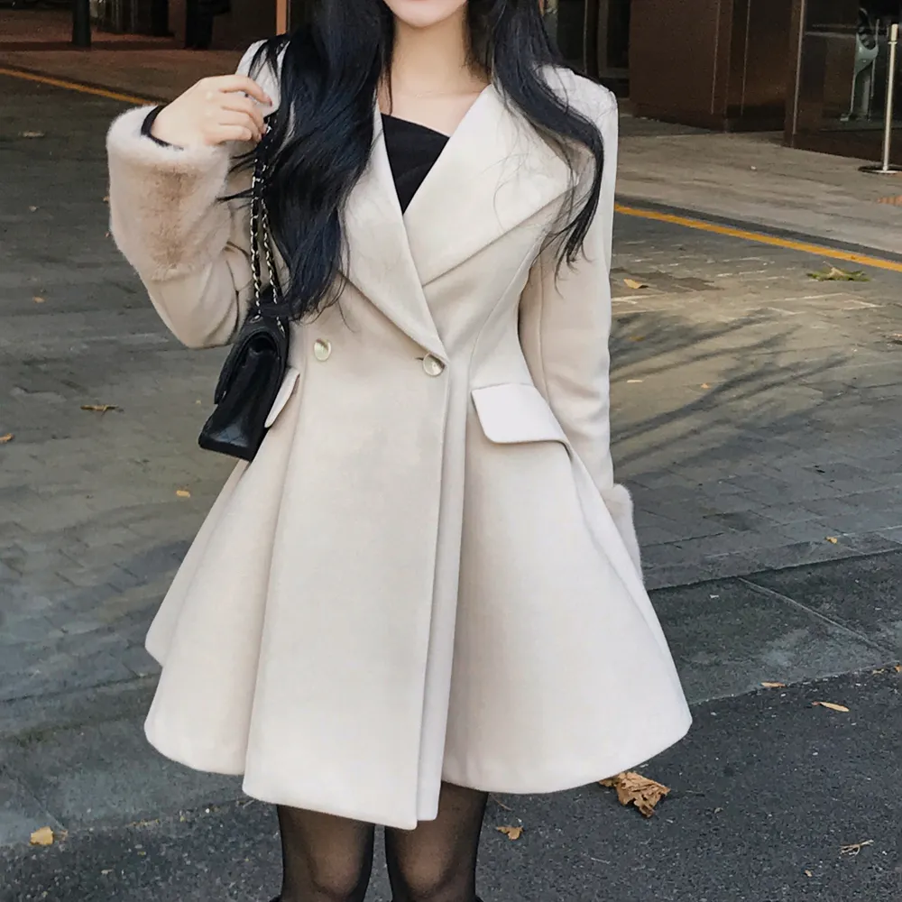 코트 모델 착용 이미지-S1L126