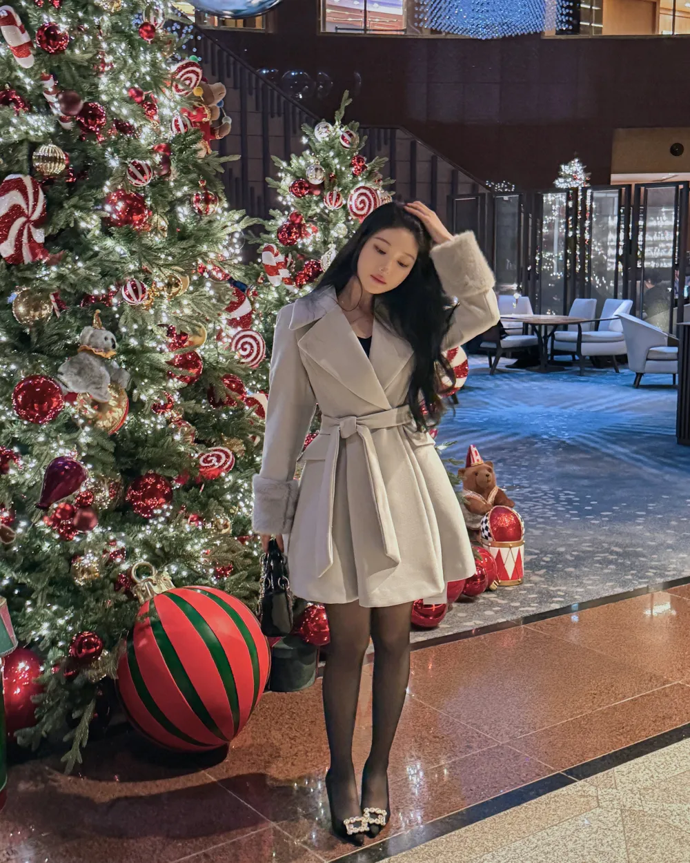 코트 모델 착용 이미지-S1L53