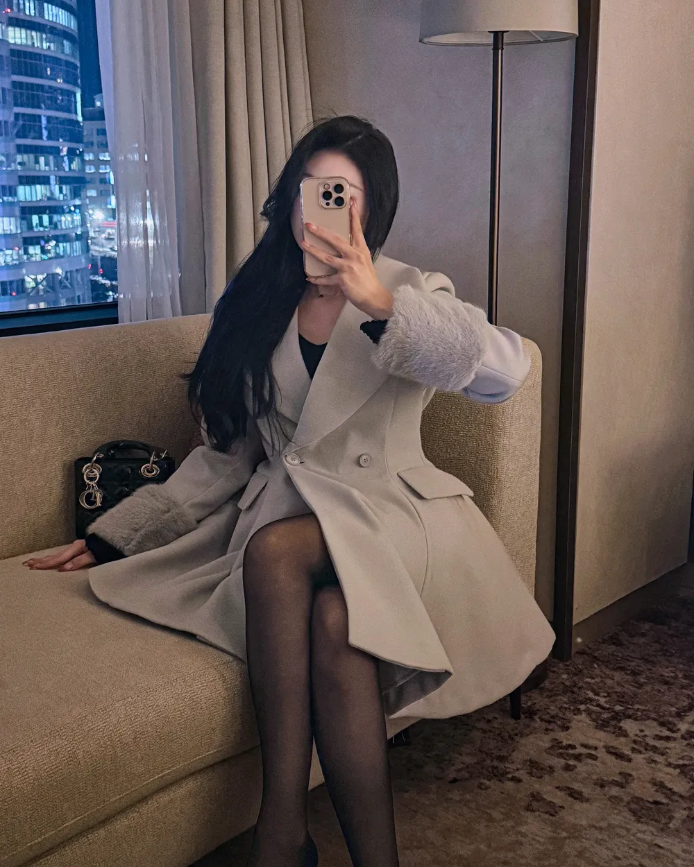 코트 모델 착용 이미지-S1L71