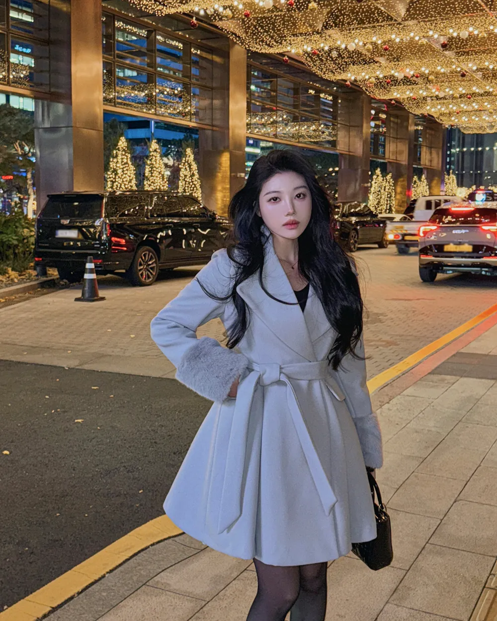 코트 모델 착용 이미지-S1L51