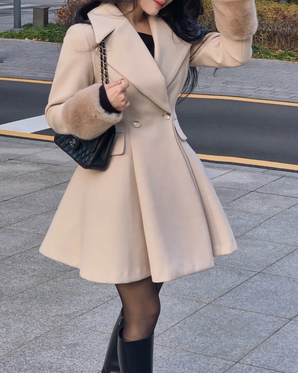 코트 모델 착용 이미지-S1L98