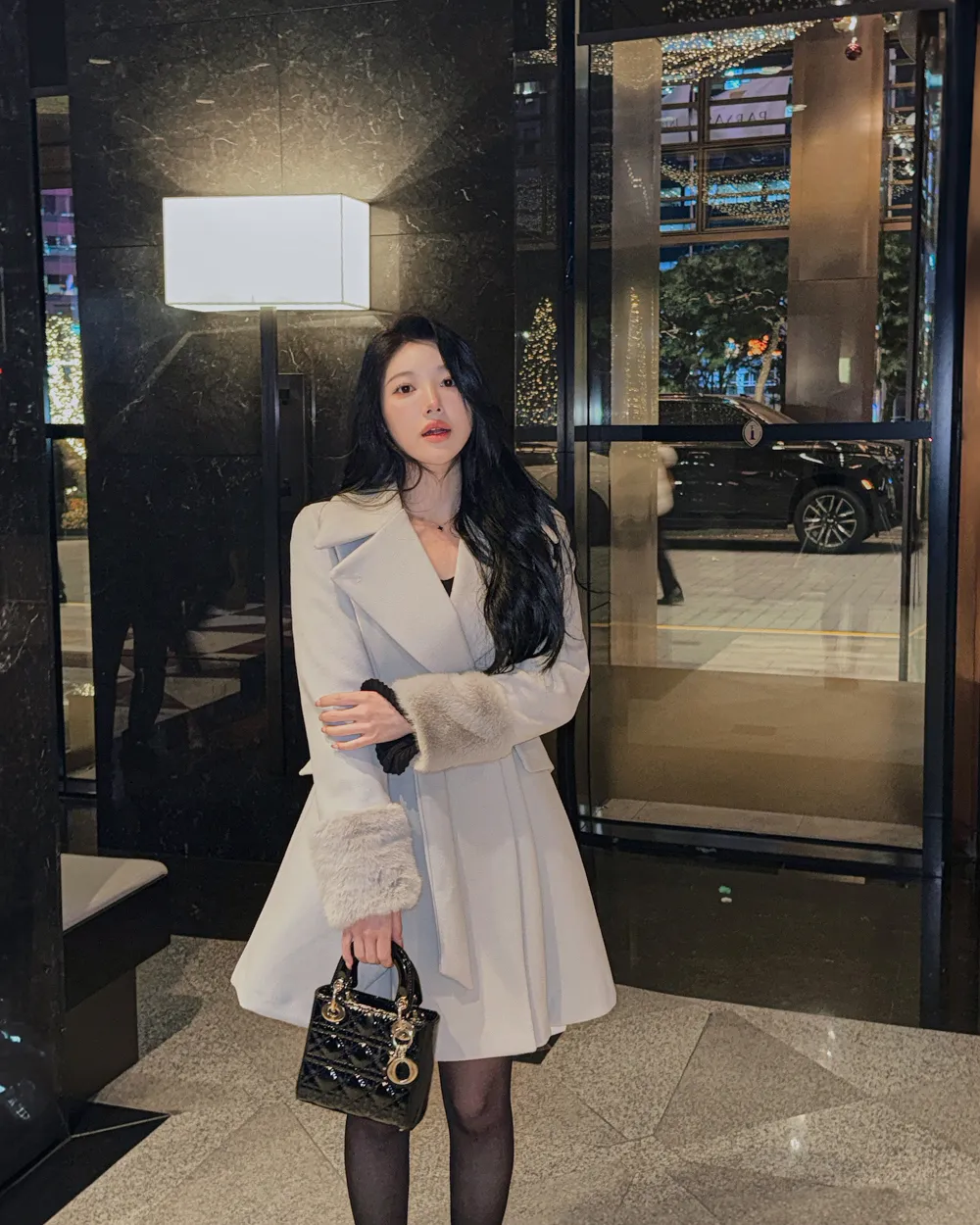 코트 모델 착용 이미지-S1L62