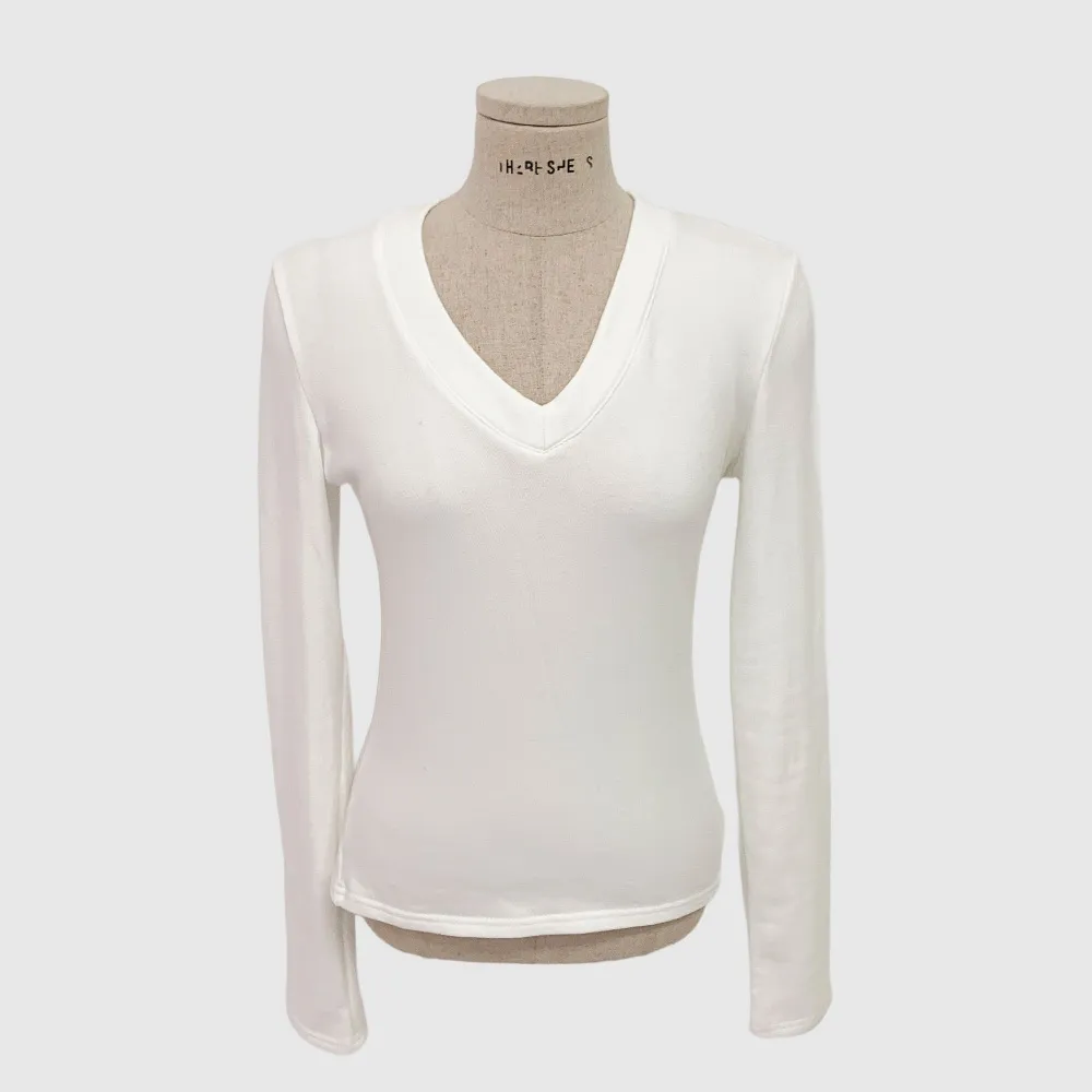 긴팔 티셔츠 화이트 색상 이미지-S1L56