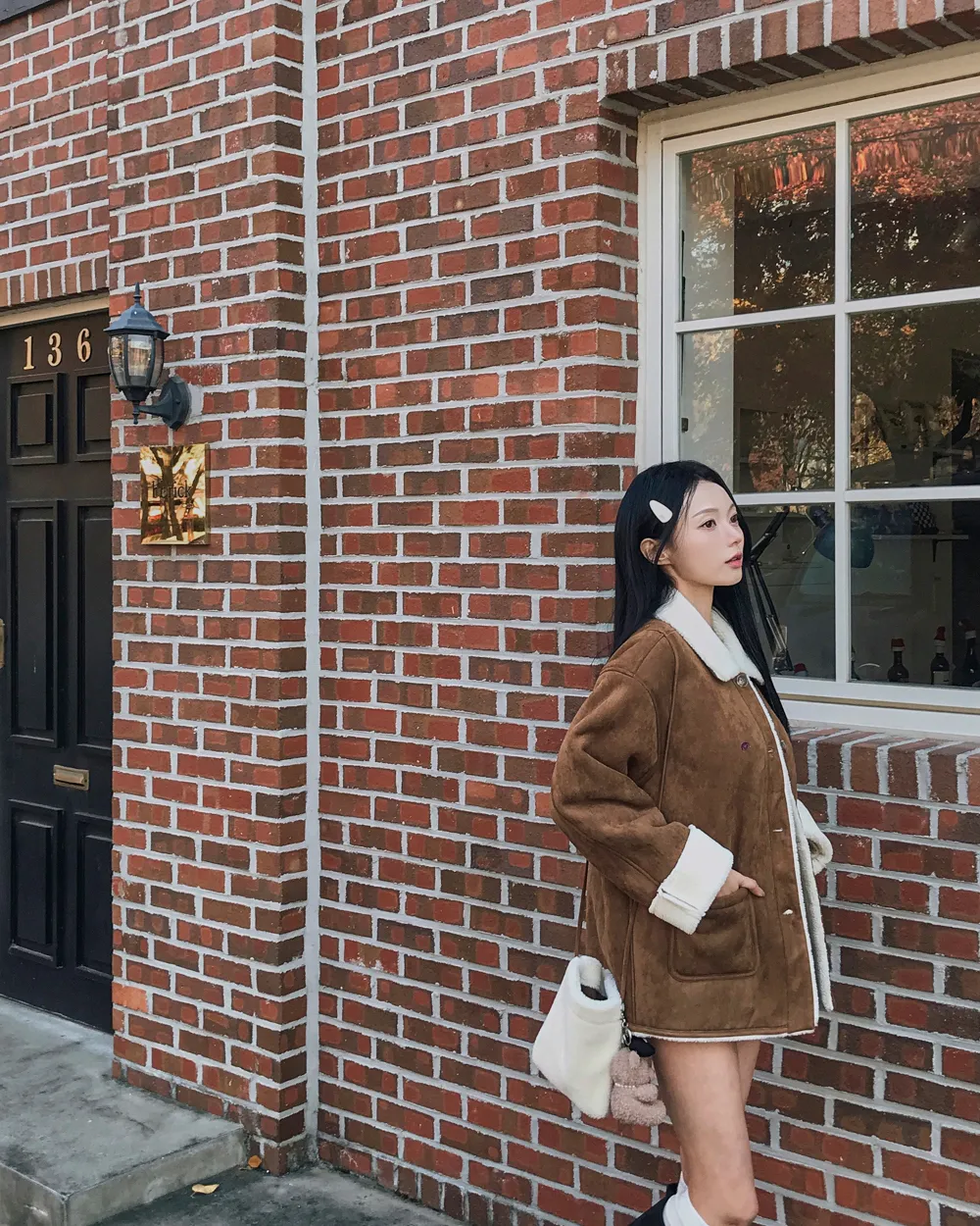 코트 모델 착용 이미지-S1L83