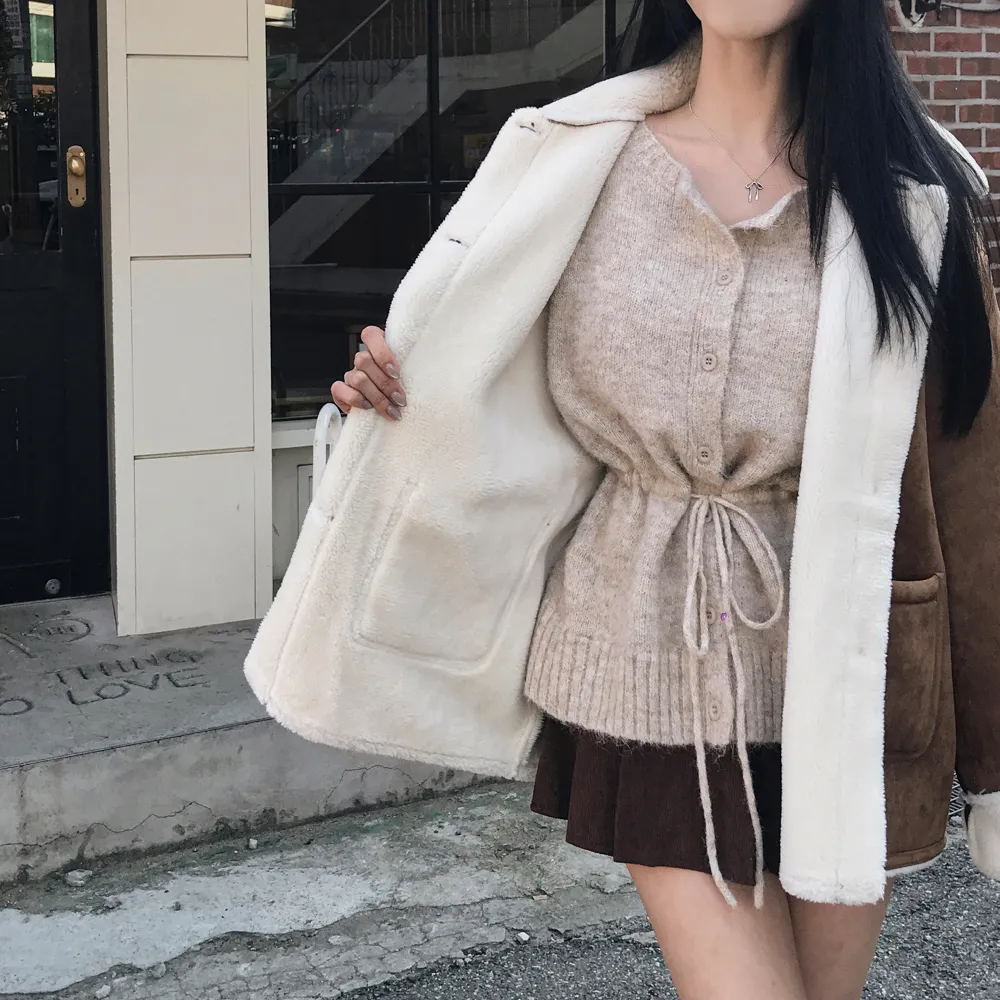 코트 모델 착용 이미지-S1L102