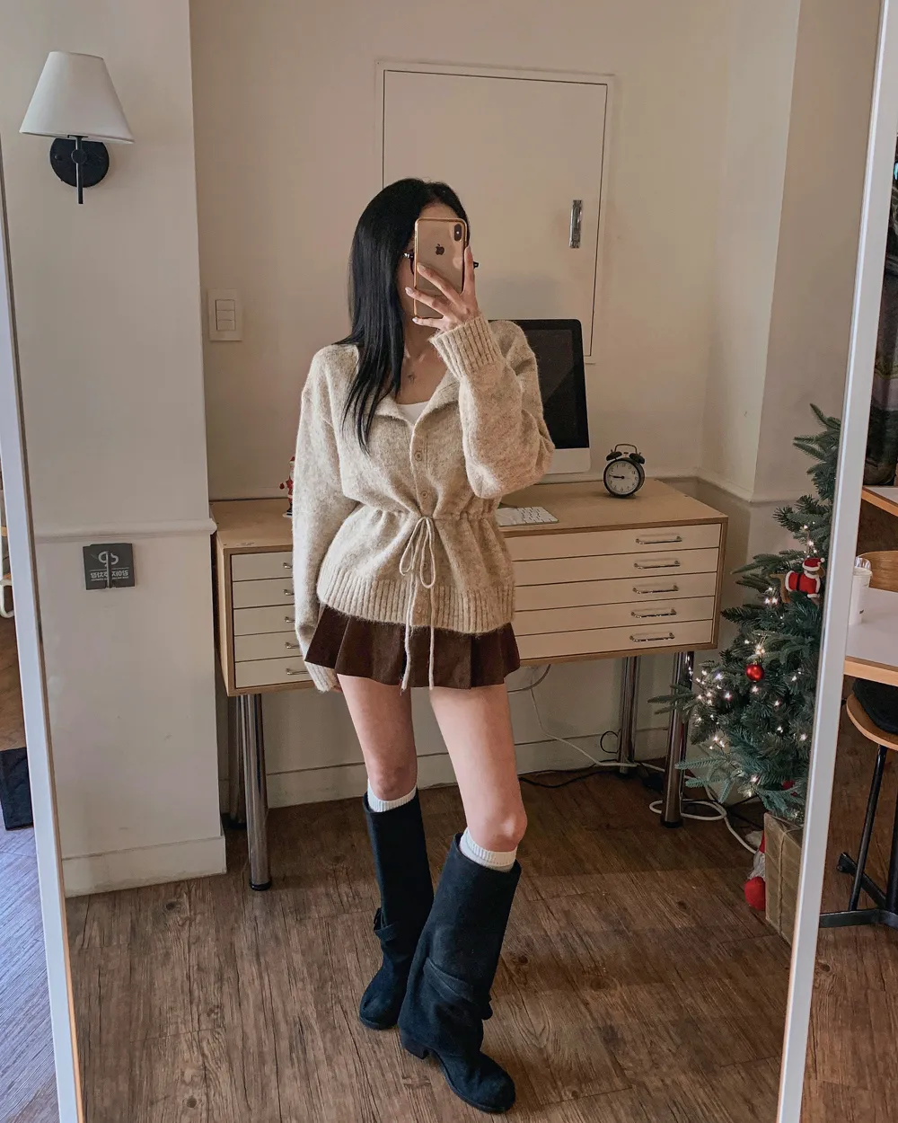 코트 모델 착용 이미지-S1L96