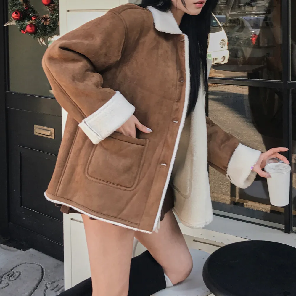 코트 모델 착용 이미지-S1L87