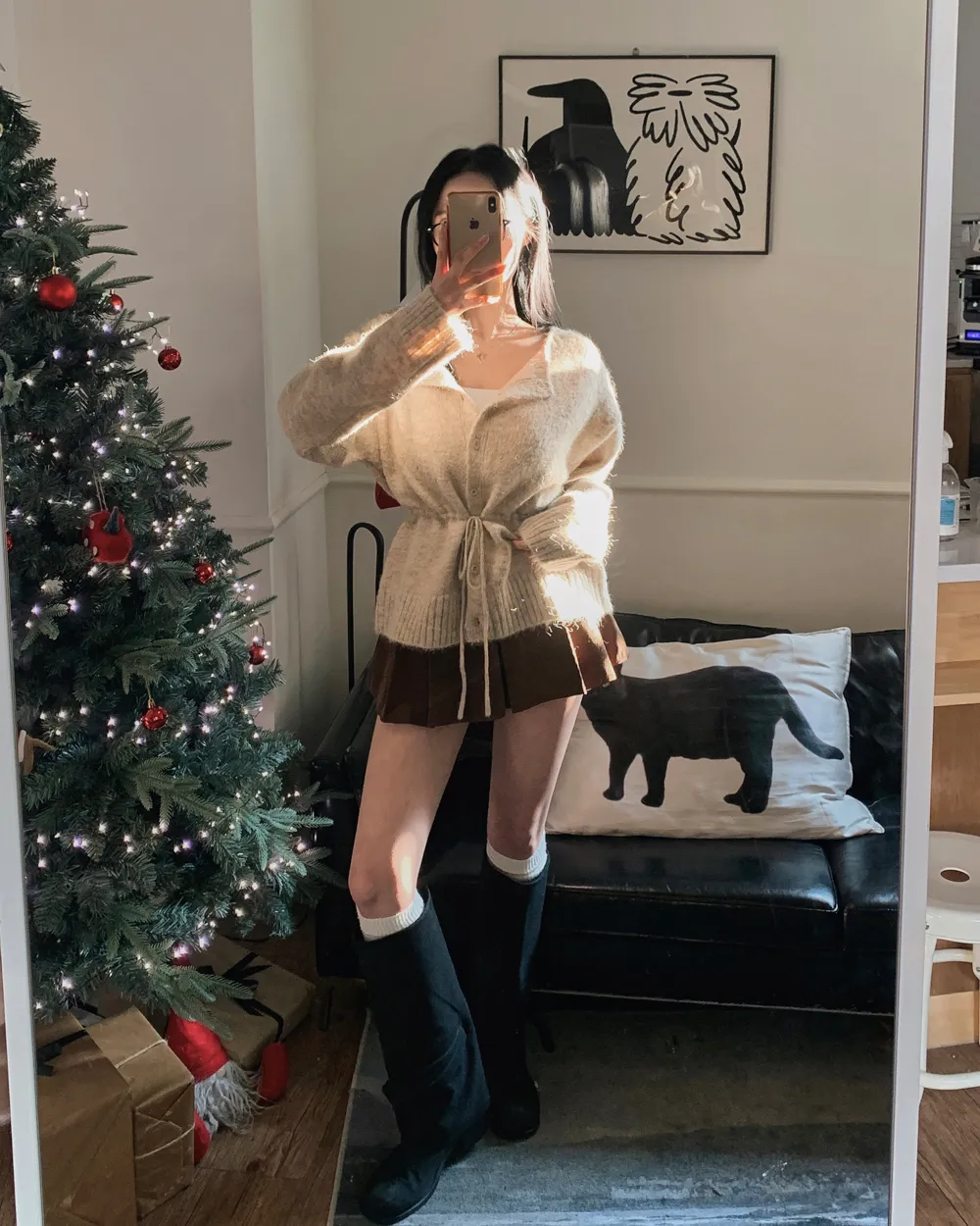 코트 모델 착용 이미지-S1L94